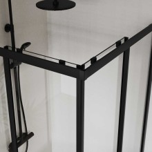 Душевой уголок 90х90 см Vincea City VSS-5CT900CLB прозрачное