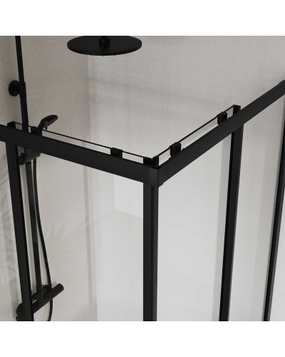 Душевой уголок 90х90 см Vincea City VSS-5CT900CLB прозрачное