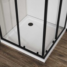 Душевой уголок 90х90 см Vincea City VSS-5CT900CLB прозрачное