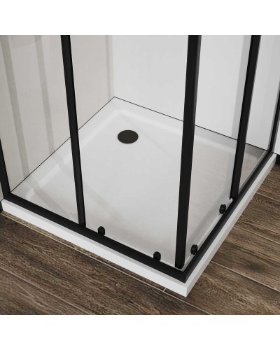 Душевой уголок 90х90 см Vincea City VSS-5CT900CLB прозрачное