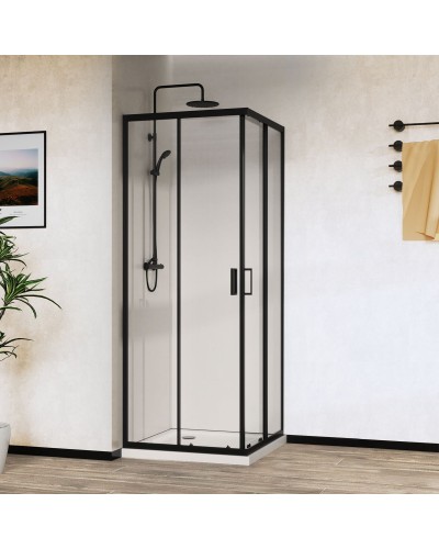 Душевой уголок 90х90 см Vincea City VSS-5CT900CLB прозрачное