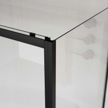 Душевой уголок 120х90 см Vincea City VSR-5CT9012CLB прозрачное