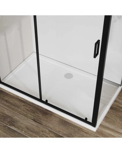 Душевой уголок 120х90 см Vincea City VSR-5CT9012CLB прозрачное