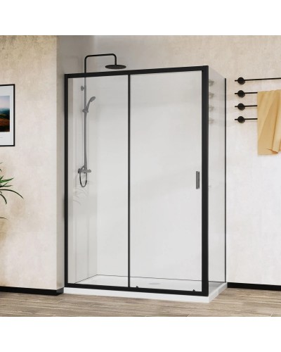 Душевой уголок 120х90 см Vincea City VSR-5CT9012CLB прозрачное