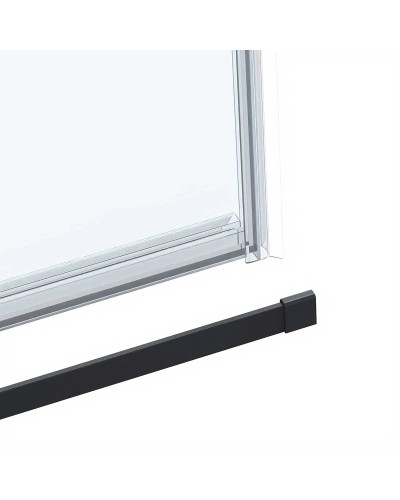 Душевой уголок 110х80 см Vincea Como Soft VSR-1CS8011CLB прозрачное