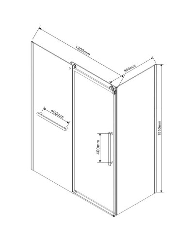 Душевой уголок 120х80 см Vincea Como Soft VSR-1CS8012CL прозрачное