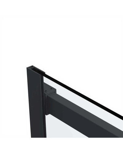 Душевой уголок 140х80 см Vincea Como Soft VSR-1CS8014CLB прозрачное