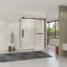 Душевой уголок 140х90 см Vincea Como Soft VSR-1CS9014CLB прозрачное