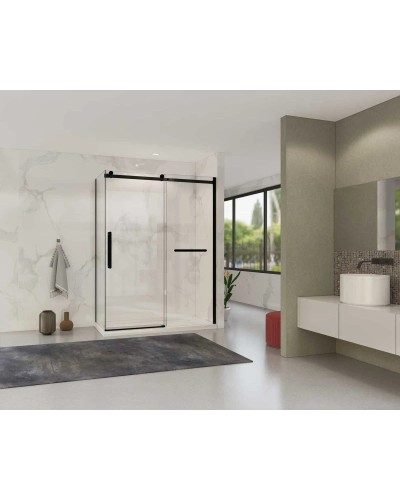 Душевой уголок 150х90 см Vincea Como Soft VSR-1CS9015CLB прозрачное