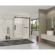 Душевой уголок 140х100 см Vincea Como Soft VSR-1CS1014CLB прозрачное