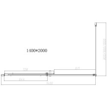 Душевой уголок 140х100 см Vincea Dice VSR-4D1014CL прозрачное