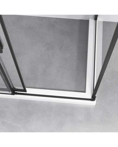 Душевой уголок 120х80 см Vincea Slim-N VSR-4SN8012CLB прозрачное