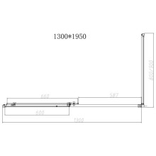Душевой уголок 130х90 см Vincea Slim-N VSR-4SN9013CL прозрачное