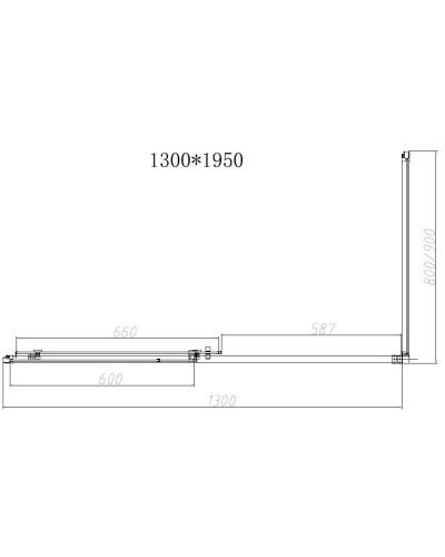 Душевой уголок 130х80 см Vincea Slim-N VSR-4SN8013CL прозрачное