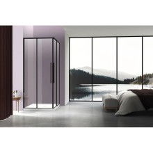 Душевой уголок 90х90 см Vincea Slim-N VSS-4SN900CLB прозрачное