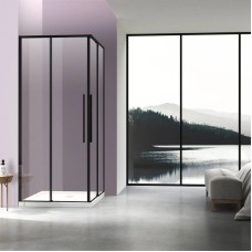 Душевой уголок 90х90 см Vincea Slim-N VSS-4SN900CLB прозрачное