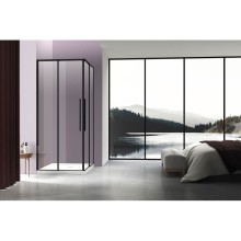 Душевой уголок 100х90 см Vincea Slim-N VSS-4SN9010CLB прозрачное