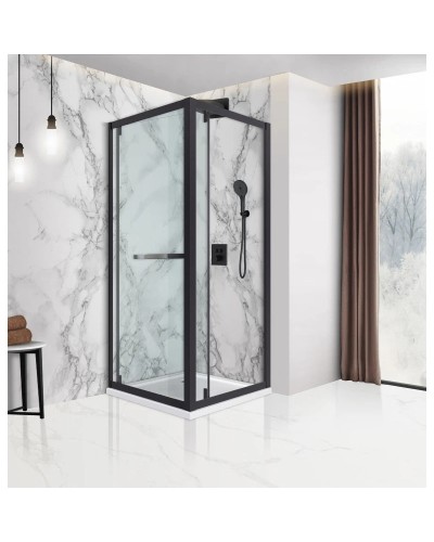 Душевой уголок 90х90 см Vincea Stile VSS-2ST9090CLB-L прозрачное