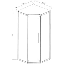 Душевой уголок 100х100 см Vincea Show VSP1-4SH100CL прозрачное