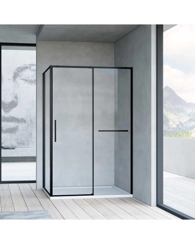 Душевой уголок 100x80 см Vincea Slim Soft VSR-1SS8010CLB прозрачное