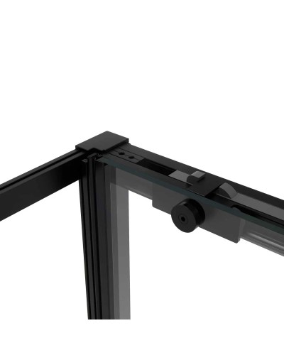 Душевой уголок 100x100 см Vincea Slim Soft VSR-1SS1010CLB прозрачное