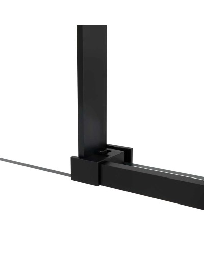 Душевой уголок 110x100 см Vincea Slim Soft VSR-1SS1011CLB прозрачное