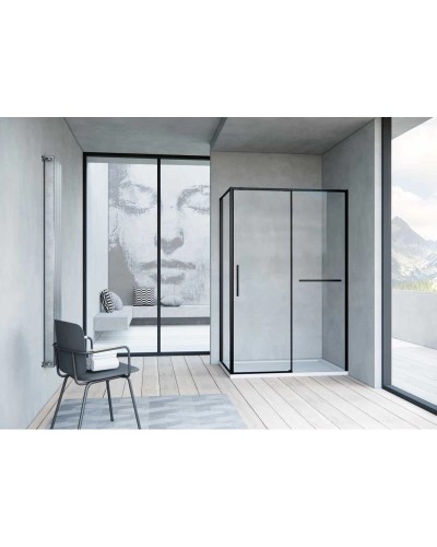 Душевой уголок 150х100 см Vincea Slim Soft VSR-1SS1015CLB прозрачное