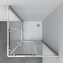 Душевой уголок 100х100 см Vincea Alpha VSS-3AL100CLB прозрачное