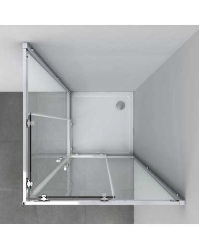 Душевой уголок 100х100 см Vincea Alpha VSS-3AL100CLB прозрачное