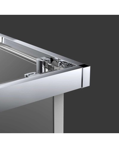 Душевой уголок 100х100 см Vincea Alpha VSS-3AL100CLB прозрачное