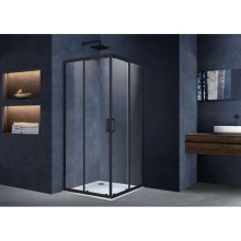 Душевой уголок 100х100 см Vincea Alpha VSS-3AL100CLB прозрачное
