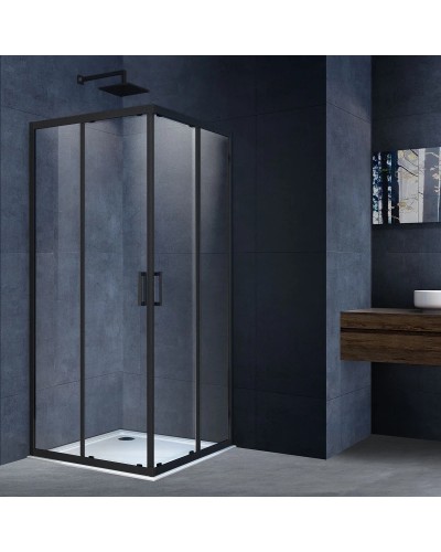 Душевой уголок 100х100 см Vincea Alpha VSS-3AL100CLB прозрачное