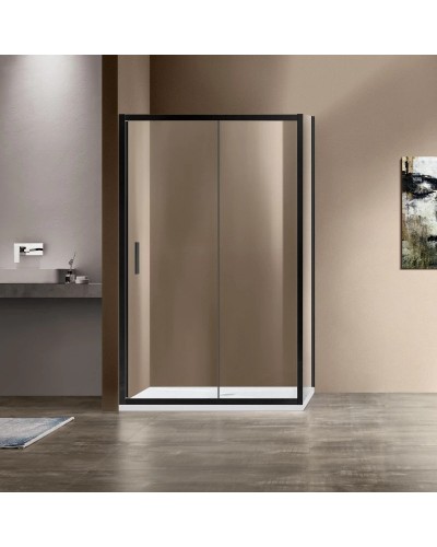 Душевой уголок 150х90 см Vincea Garda VSR-1G9015CLB прозрачное