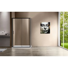 Душевой уголок 150х90 см Vincea Garda VSR-1G9015CLB прозрачное
