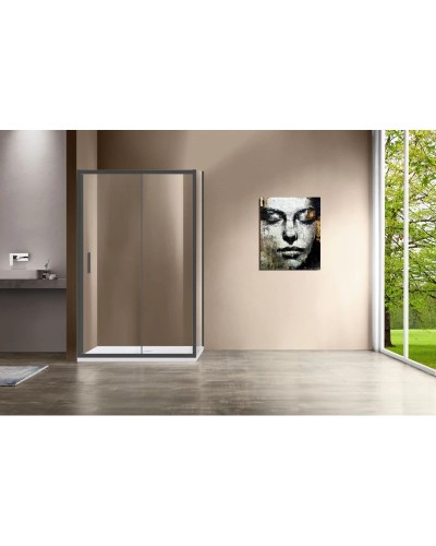 Душевой уголок 150х90 см Vincea Garda VSR-1G9015CLGM прозрачное