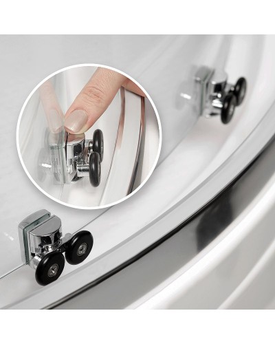 Душевой уголок WasserKRAFT Main 100x100 41S19 профиль Хром стекло прозрачное