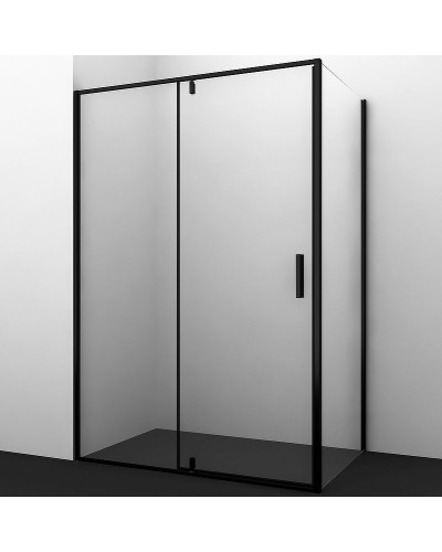 Душевой уголок WasserKRAFT Elbe 120х90 74P07 профиль Черный матовый стекло прозрачное