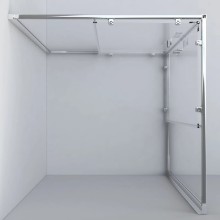 Душевой уголок 90х80 см Vincea Garda VSS-1G8090CGB тонированное