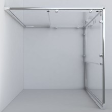 Душевой уголок 120х90 см Vincea Garda VSS-1G9012CLGM прозрачное