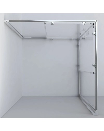 Душевой уголок 120х110 см Vincea Garda VSS-1G1112CLGM прозрачное
