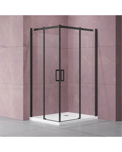 Душевой уголок 100х100 см Vincea Dice VSS-4D100CLB прозрачное