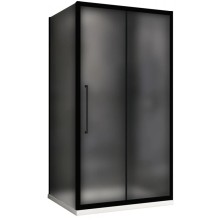 Душевой уголок 100х90 см Abber Schwarzer Diamant AG30100BMH-S90BM матовое