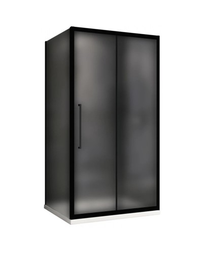 Душевой уголок 100х90 см Abber Schwarzer Diamant AG30100BMH-S90BM матовое