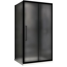 Душевой уголок 110х100 см Abber Schwarzer Diamant AG30110BMH-S100BM матовое