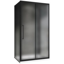 Душевой уголок 110х100 см Abber Schwarzer Diamant AG30110BMH-S100BM-S100BM матовое