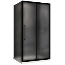 Душевой уголок 110х70 см Abber Schwarzer Diamant AG30110BMH-S70BM матовое