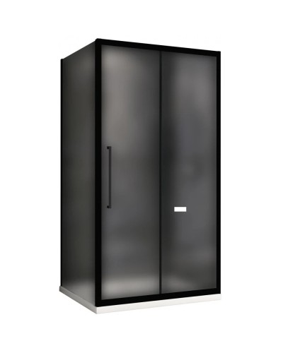 Душевой уголок 110х90 см Abber Schwarzer Diamant AG30110BMH-S90BM матовое