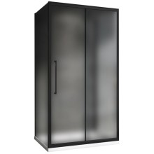 Душевой уголок 110х90 см Abber Schwarzer Diamant AG30110BMH-S90BM-S90BM матовое