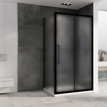 Душевой уголок 120х90 см Abber Schwarzer Diamant AG30120BMH-S90BM матовое