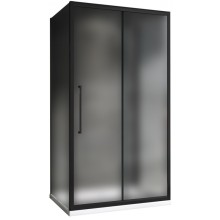 Душевой уголок 120х90 см Abber Schwarzer Diamant AG30120BMH-S90BM-S90BM матовое